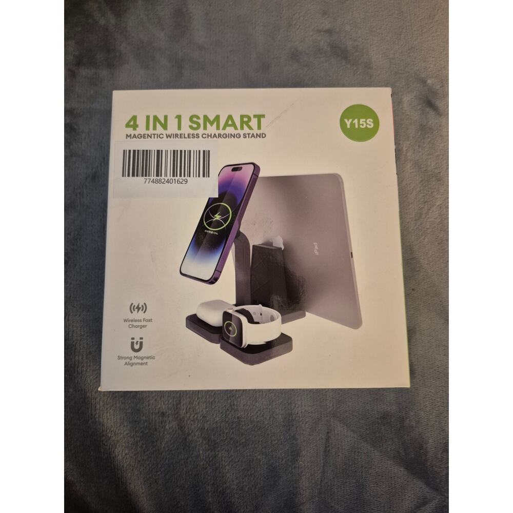 4 in 1 Wireless Charging Stand Fast Charger, iPhone, Apple Watch, AirPods & iPad